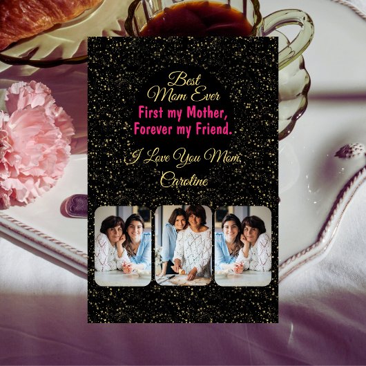 感傷的な記念モダン写真母の日 カード