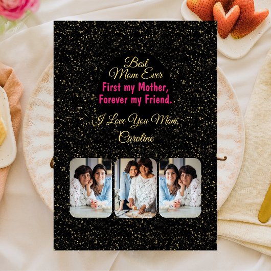 感傷的な記念モダン写真母の日 カード