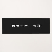 感傷的パーソナライズされたな写真 ヨガマット (裏面(横))