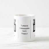 感傷的パーソナライズされたパパ付きビレット引用文 コーヒーマグカップ (中央)