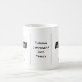 感傷的パーソナライズされたパパ付きビレット引用文 コーヒーマグカップ (中央)