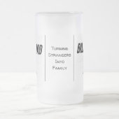 感傷的パーソナライズされたパパ付きビレット引用文 フロストグラスビールジョッキ (中央)