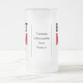 感傷的パーソナライズされた引用文付きビレット母 フロストグラスビールジョッキ (中央)