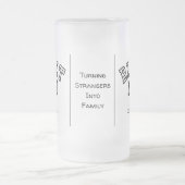 感傷的パーソナライズされた引用文付きビレット母 フロストグラスビールジョッキ (中央)