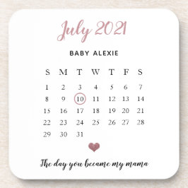 感傷的ベビー発表かわいいハートグリッター コースター