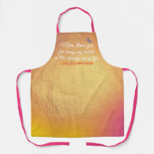 感傷的ユニーク引用文記念マザーズ・デイ エプロン (正面)