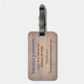 感傷的父の誕生日贈与 ラゲッジタグ (裏面縦)