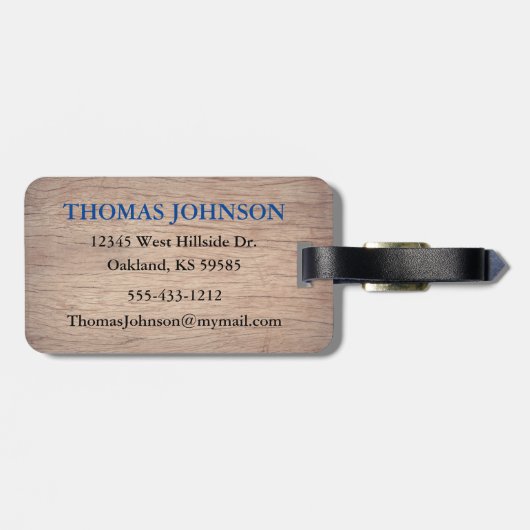 感傷的父の誕生日贈与 ラゲッジタグ (裏面横)