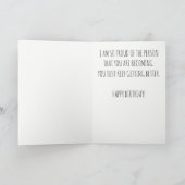 感傷誇りを持った的な誕生日 カード (内部)