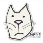 感動おもしろいしない漫画の猫が私に！ シール (正面)