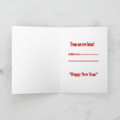 感動したクリス シーズンカード (内部)