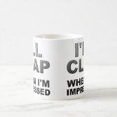 感動した時だけ拍手する面白いマグカップ コーヒーマグカップ (中央)