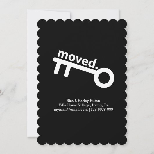 感動しました。 案内状 (正面)