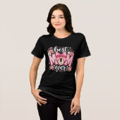 感動するリボン 最高の母 トライブレンドTシャツ (正面全面)