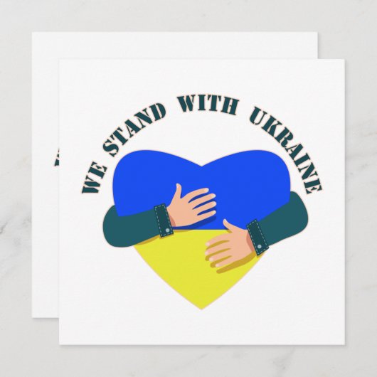 感動のメッセージ 私たちはウクライナと共に (正面/裏面)