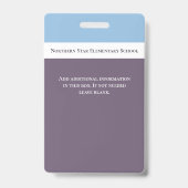 感動のモチベーション教師 ID 写真 バッジ (裏面)