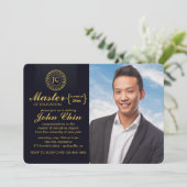 感動の写真 卒業パーティー招待状 招待状 (スタンド正面)