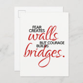 感動の言葉が架け橋を作る ポストカード (正面/裏面)