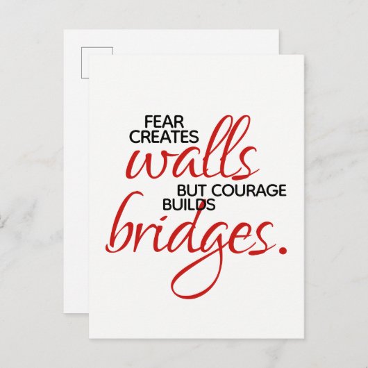 感動の言葉が架け橋を作る ポストカード (正面/裏面)