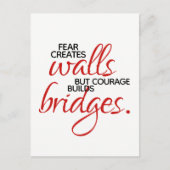 感動の言葉が架け橋を作る ポストカード (正面)