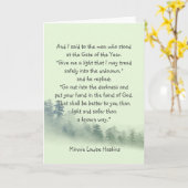 感動の詩 神の手に手を置け カード (黄色い花)