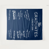 感動の2025年卒業パーティー写真用背景 タペストリー (正面(横))