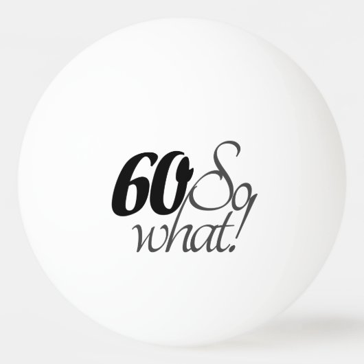 感動的おもしろい引用文60誕生日 卓球ボール (裏面)