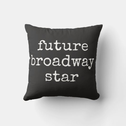 感動的おもしろい志望ブロードウェイ女優 クッション (裏面)