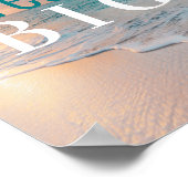 感動的ことわざドリームビッグトロピカルビーチ ポスター (角)