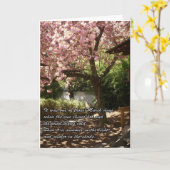 感動的さくらんぼツリーの開花 カード (黄色い花)