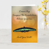 感動的でやる気を起こさせるな勇気付けられる カード (黄色い花)