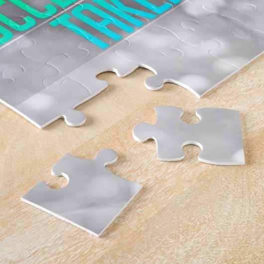 感動的で、やる気を起こさせるな引用文 ジグソーパズル (側面)