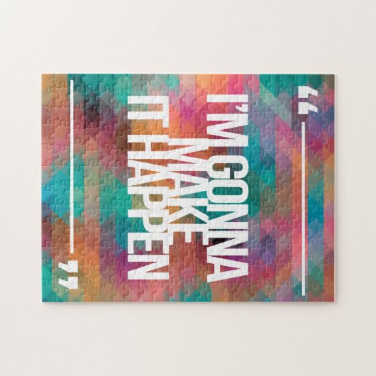 感動的で、やる気を起こさせるな引用文 ジグソーパズル (横)