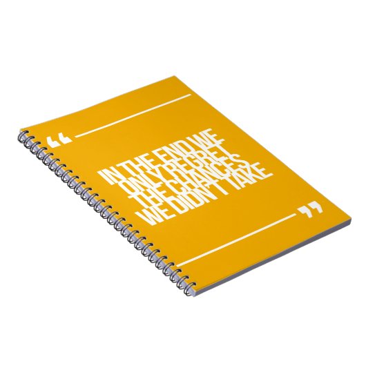 感動的で、やる気を起こさせるな引用文 ノートブック (右側)