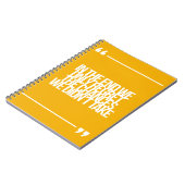 感動的で、やる気を起こさせるな引用文 ノートブック (左側)