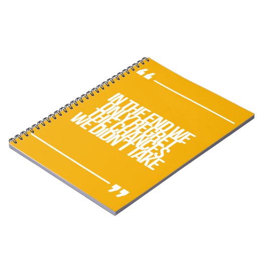 感動的で、やる気を起こさせるな引用文 ノートブック (左側)