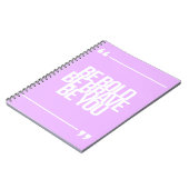 感動的で、やる気を起こさせるな引用文 ノートブック (左側)