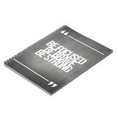 感動的で、やる気を起こさせるな引用文 ノートブック (左側)