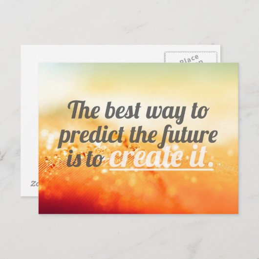 感動的で、やる気を起こさせるな引用文 ポストカード (正面/裏面)