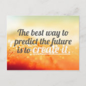 感動的で、やる気を起こさせるな引用文 ポストカード (正面)