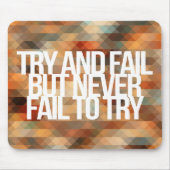 感動的で、やる気を起こさせるな引用文 マウスパッド (正面)