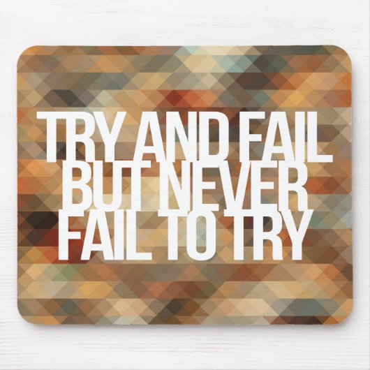 感動的で、やる気を起こさせるな引用文 マウスパッド (正面)