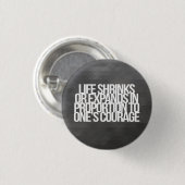 感動的で、やる気を起こさせるな引用文 缶バッジ (正面&裏面)