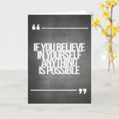 感動的とやる気を起こさせる引用文 カード (黄色い花)