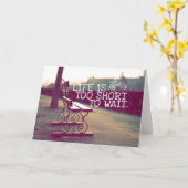 感動的とやる気を起こさせる引用文 カード (黄色い花)