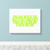 感動的とやる気を起こさせる引用文 キャンバスプリント (インサイチュ (ウッドフロア))