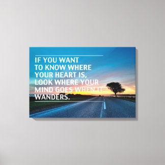 感動的とやる気を起こさせる引用文 キャンバスプリント