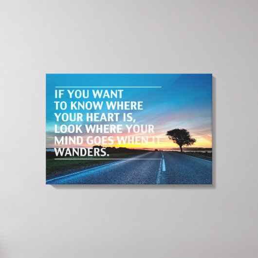 感動的とやる気を起こさせる引用文 キャンバスプリント (正面)