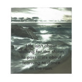 感動的とやる気を起こさせる引用文 ノートパッド (正面)