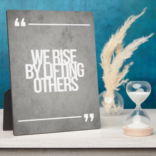 感動的とやる気を起こさせる引用文 フォトプラーク (側面)